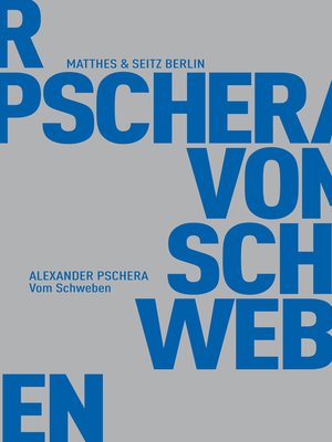 cover image of Vom Schweben